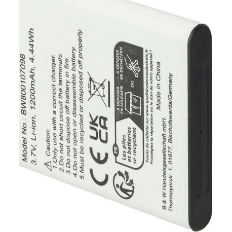 Batterie 3.7V 1.200 mAh compatible Swissvoice MP03, SV29, SV-29, Tecno HD61