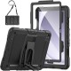 Coque pour Samsung Galaxy Tab A9+ 11'' SM-X210 / SM-X216 / SM-X218 Antichoc avec Sangle Support 360